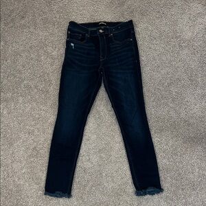 Express Dark Wash Ankle Jeans